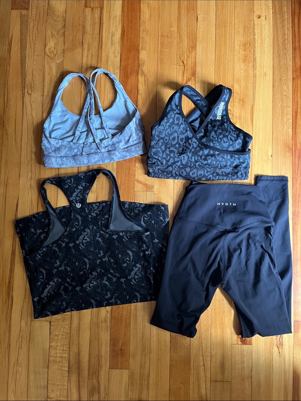 Lululemon lot bundle Gymshark nvgtn athletic wear leggings tank sports bra S/M